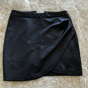 Dynamite Faux Leather Wrap Mini